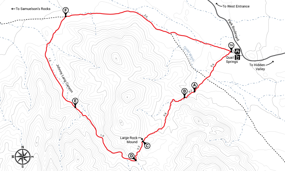 Hike Johnny Lang Canyon Map