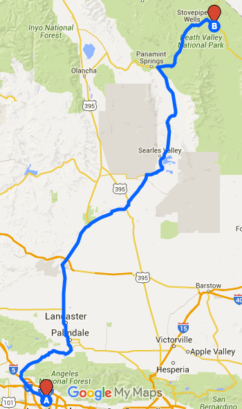 google map road trip