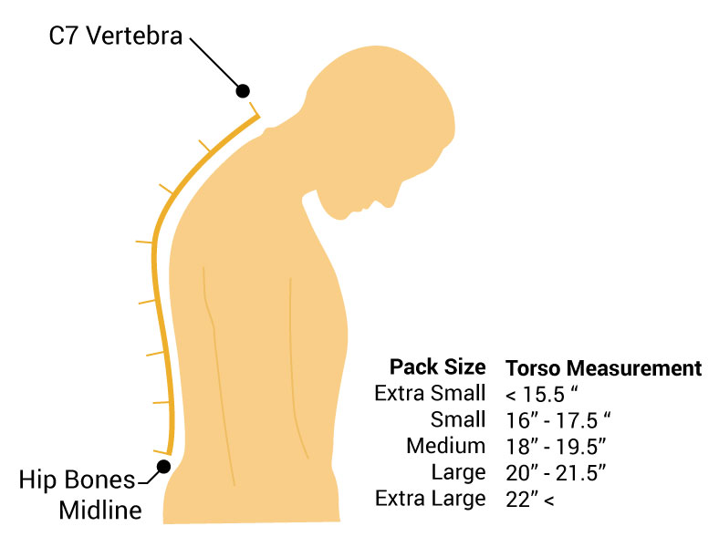 Torso Measurement for Pack Sizing